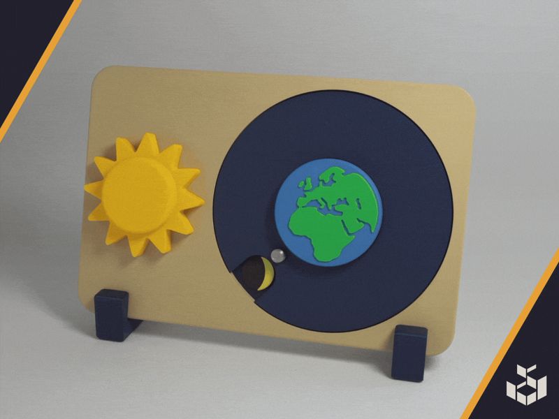 Moon Phase Explorer | Mechanical STEM Model | AMS