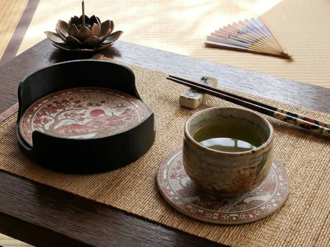 Japan Mosaic Coaster Set