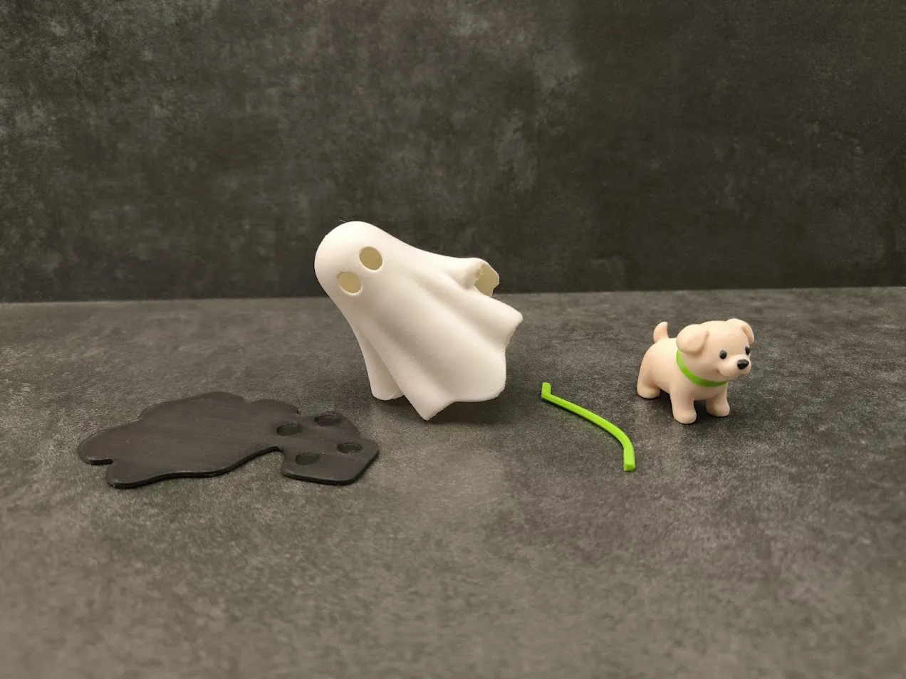 Ghost with a dog on a walk view 4