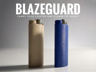 Bic Lighter and Cigarette or Joint Case