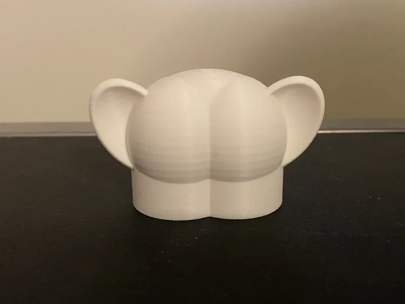 Butt with ears