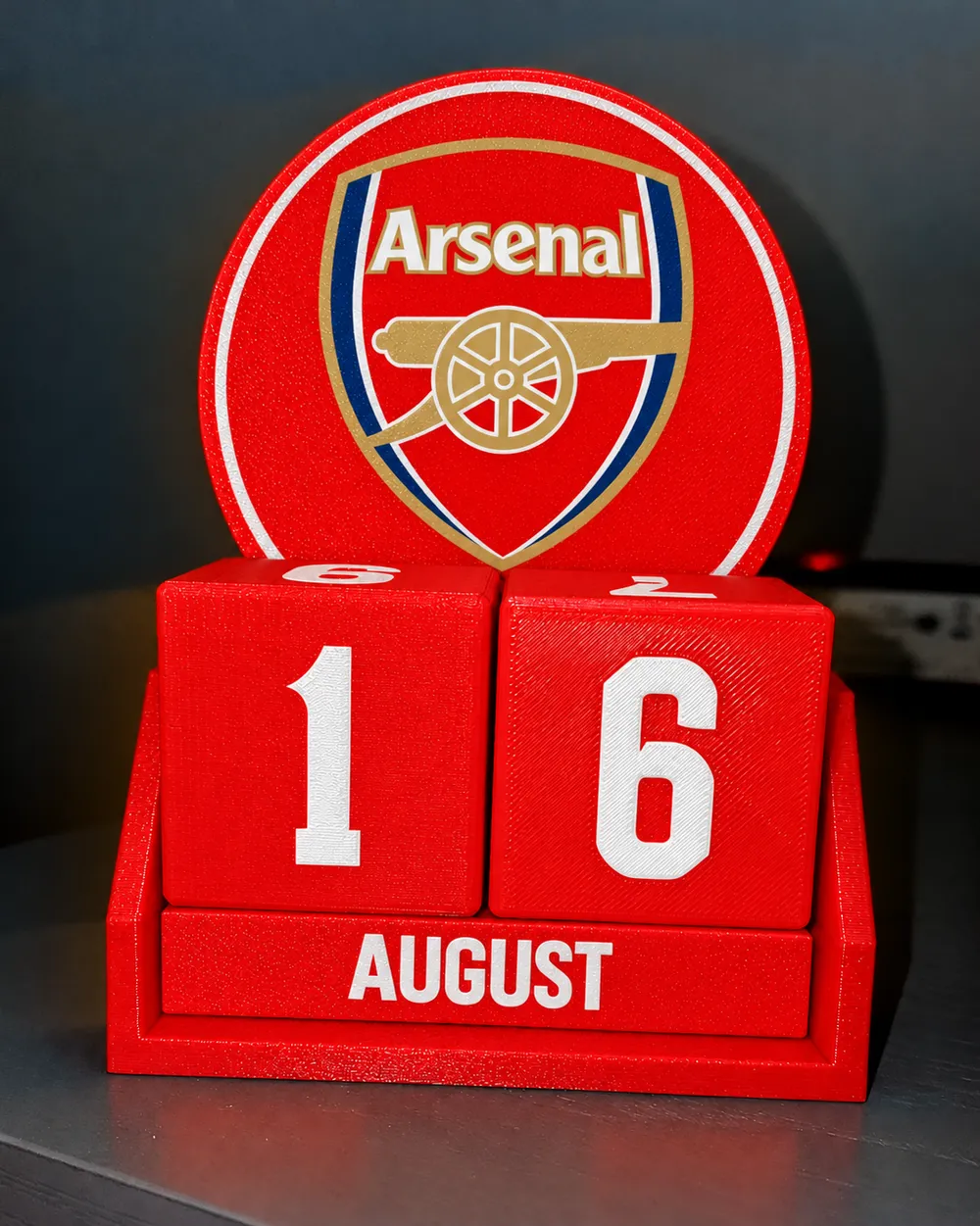 Arsenal Perpetual Calendar - Free 3D Print Model - MakerWorld