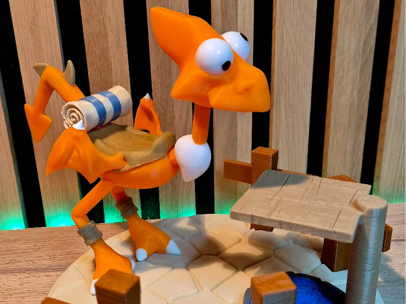 Diorama dragodinde rousse dofus 