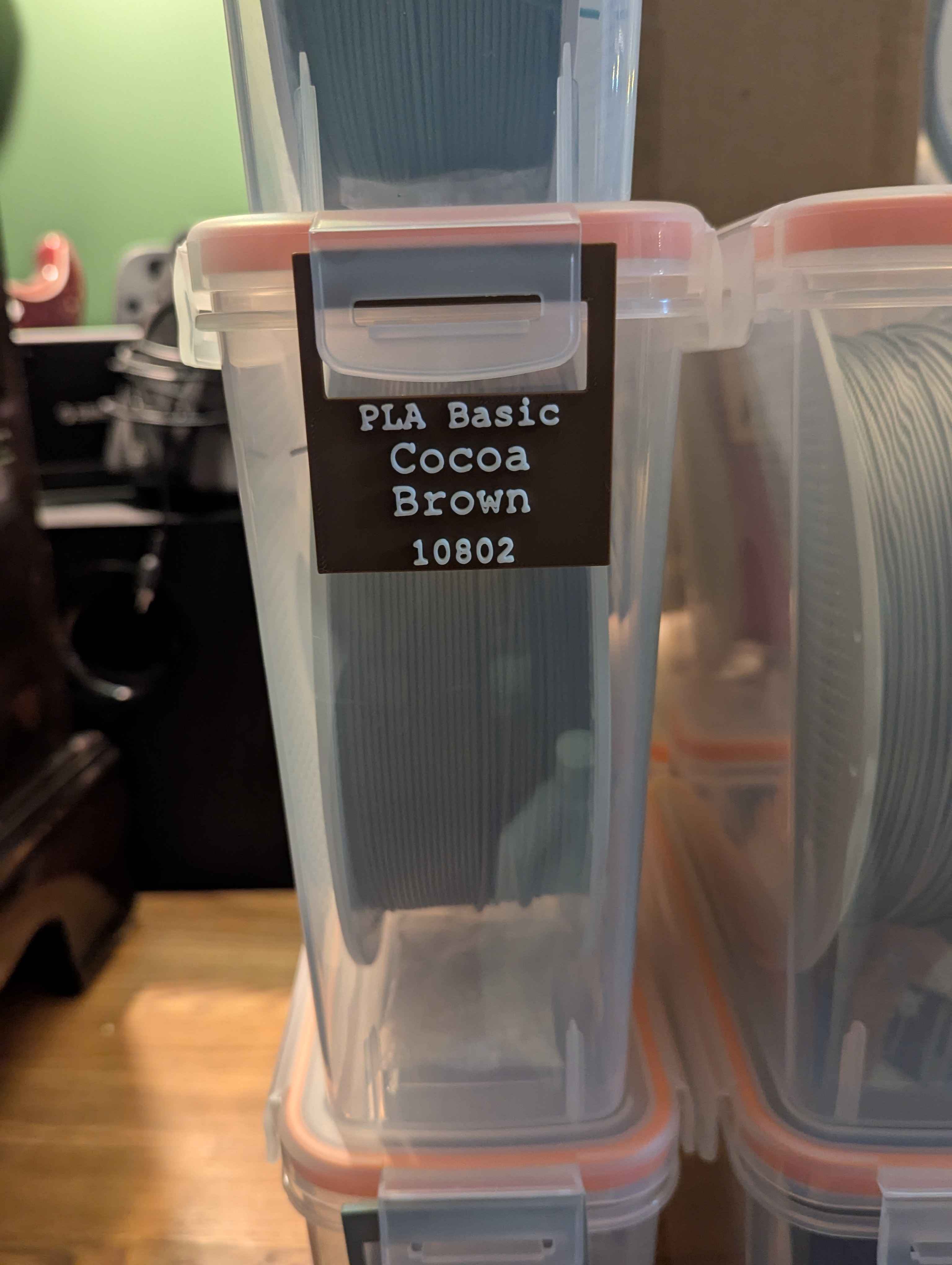 Miniatura 9 do modelo 3D Filament Storage Labels