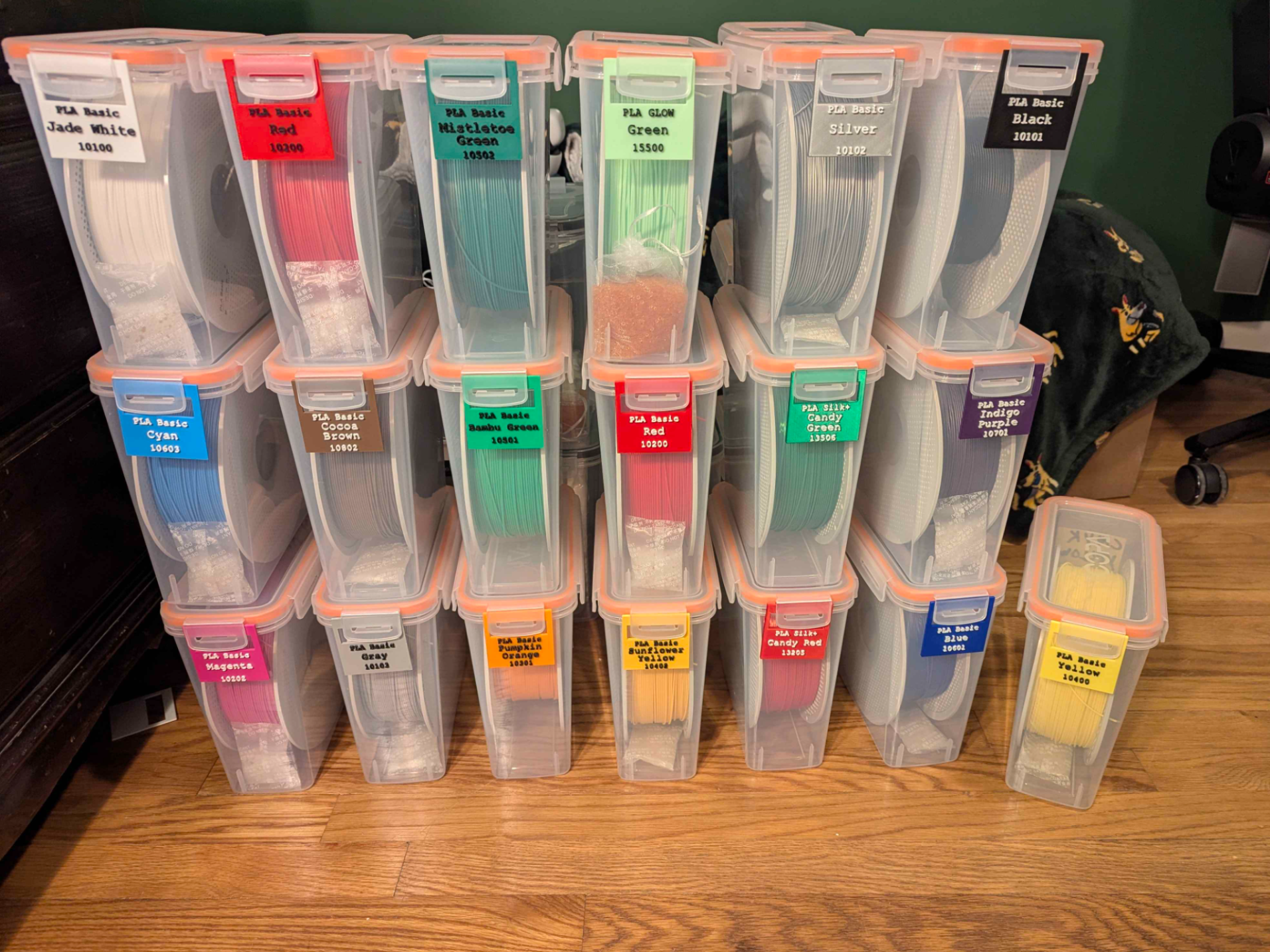 Filament Storage Labels