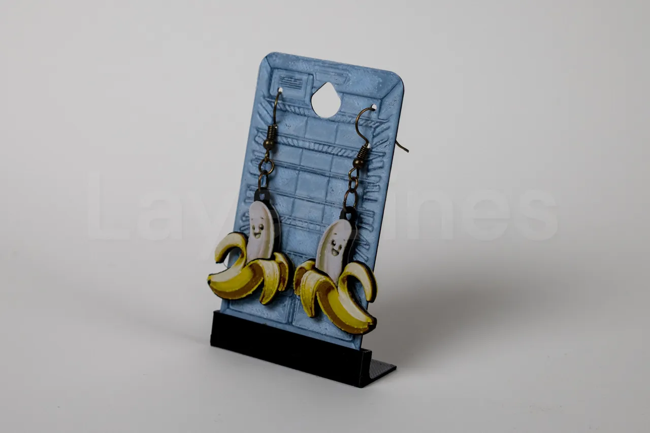 Banana Earrings - Happy Food Series view 2