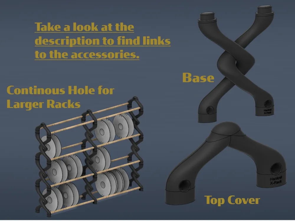 The X-Rack Adjustable Feet - Free 3D Print Model - MakerWorld