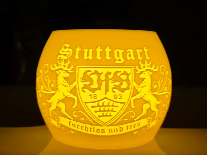 VFB Stuttgart Windlicht Fußball-Deko (3 Versionen)