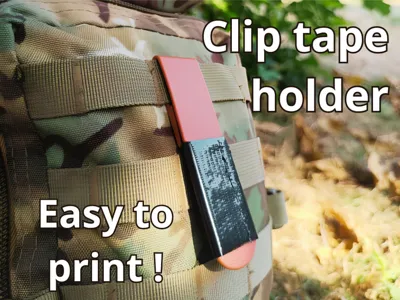 MOLLE Clip Tape Holder, Tactical Duct Tape Carrier