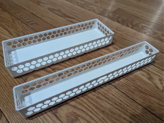 Gridfinity hex bins 1x7 and 6x2