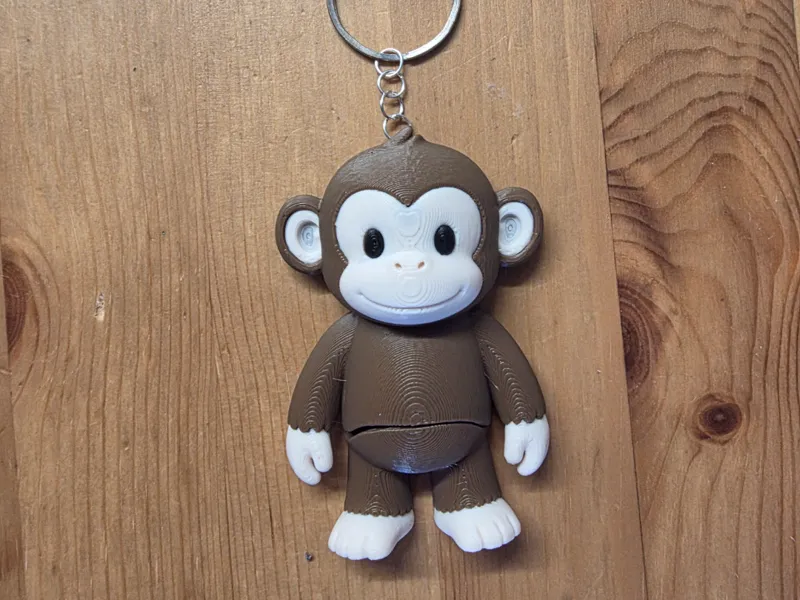 Flexi Monkey Keyring
