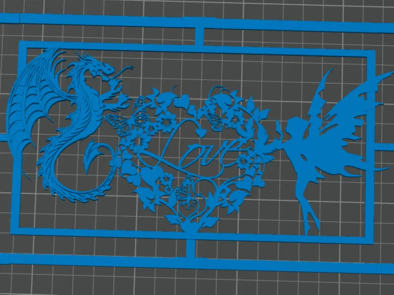 tableau ange et dragon