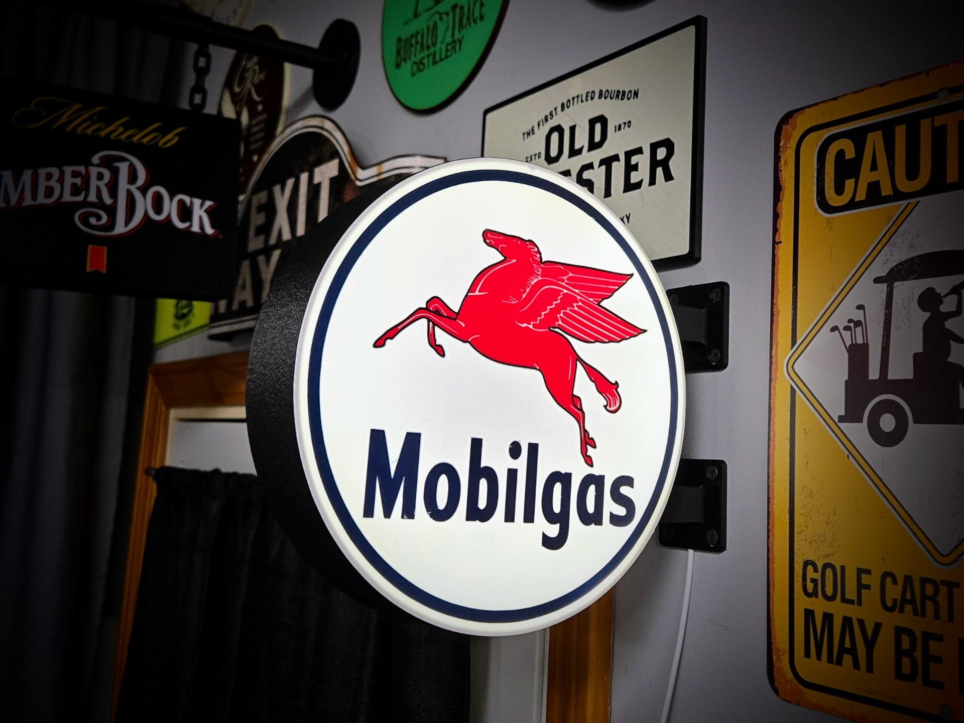 MOBILGAS - 2-Sided Gas Station Lightbox Sign