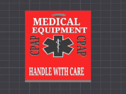 Travel Bag Tag Medical Equipment