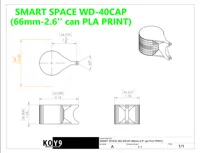 SMART SPACE WD40 CAP(66mm-PLA)