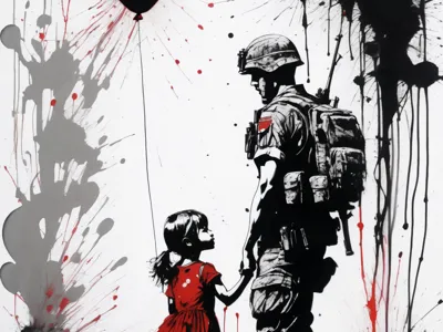 A Soldier and his Daughter