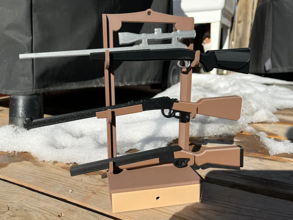Dummy 13 Gun Rack for Rifles & Shotguns by Zzz3DSelkirk MakerWorld ...