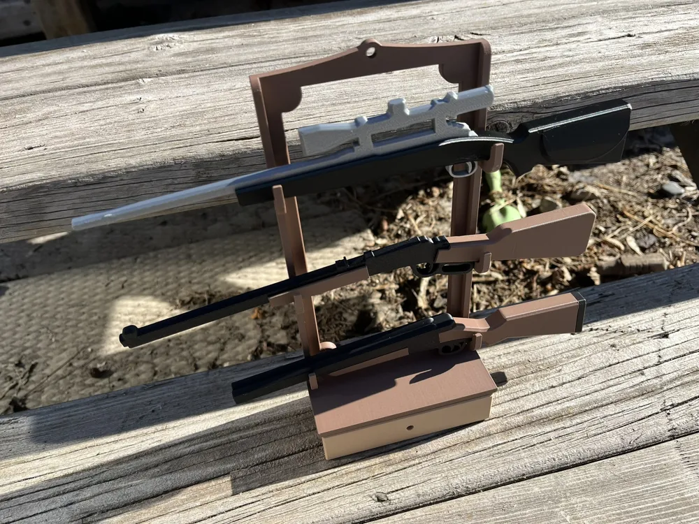 Dummy Rack Dummy 13 Gun Rack for Rifles & Shotguns - Free 3D Print Model - MakerWorld