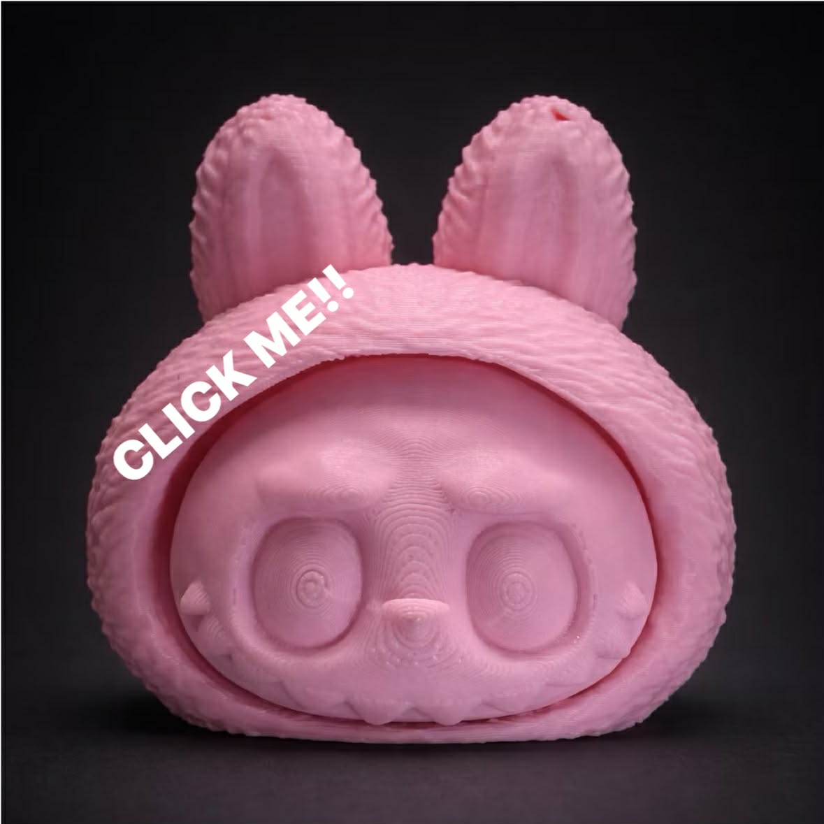 cute clicky labu bu fidget clicker - Free 3D Print Model - MakerWorld