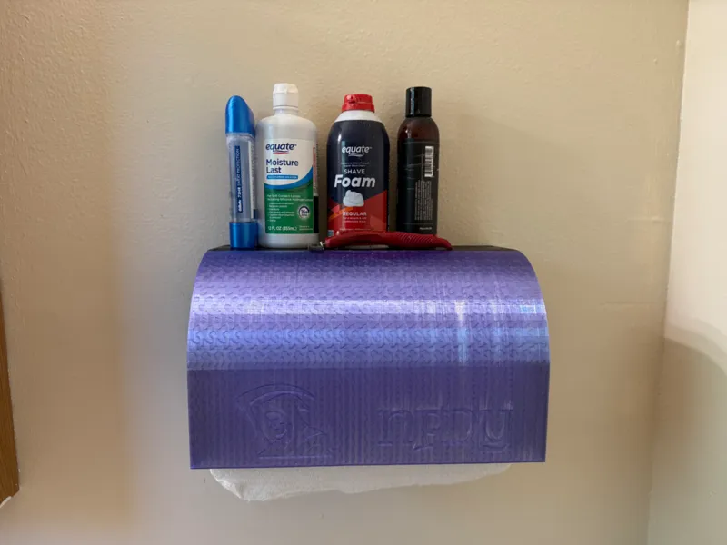 Floating Shelf/Hood Style Paper towel Holder