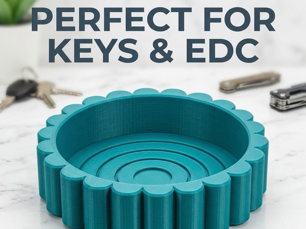 The Vertex Bowl: Modern Geometric Catch-all Tray