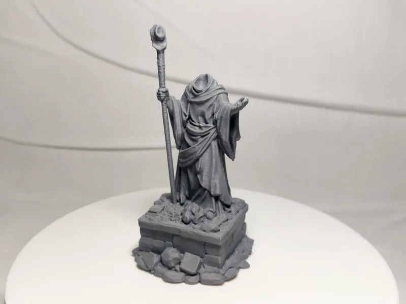 Broken Archmage – Ruined Stone Statue for DND&RPG