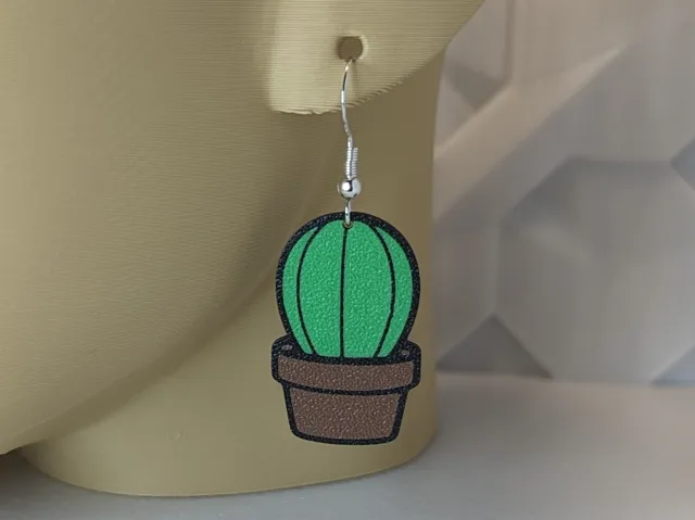 Cute Cactus Earring (3 of 5)