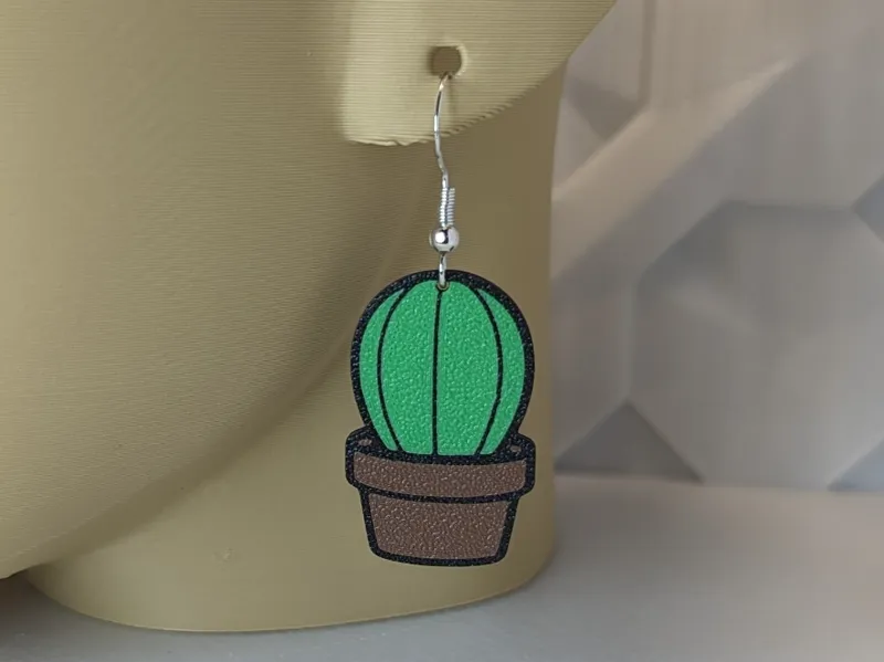 Cute Cactus Earring (3 of 5)