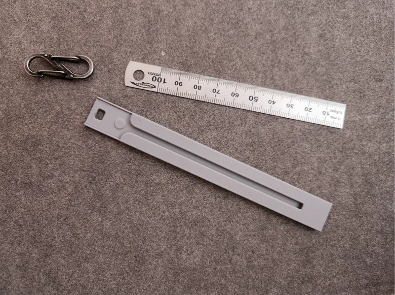 Steel ruler cover / keychain (amazon link)