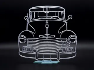 1949 Chevy 3100 პიკაპის სილუეტი thumbnail 1