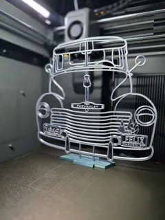 1949 Chevy 3100 პიკაპის სილუეტი thumbnail 3