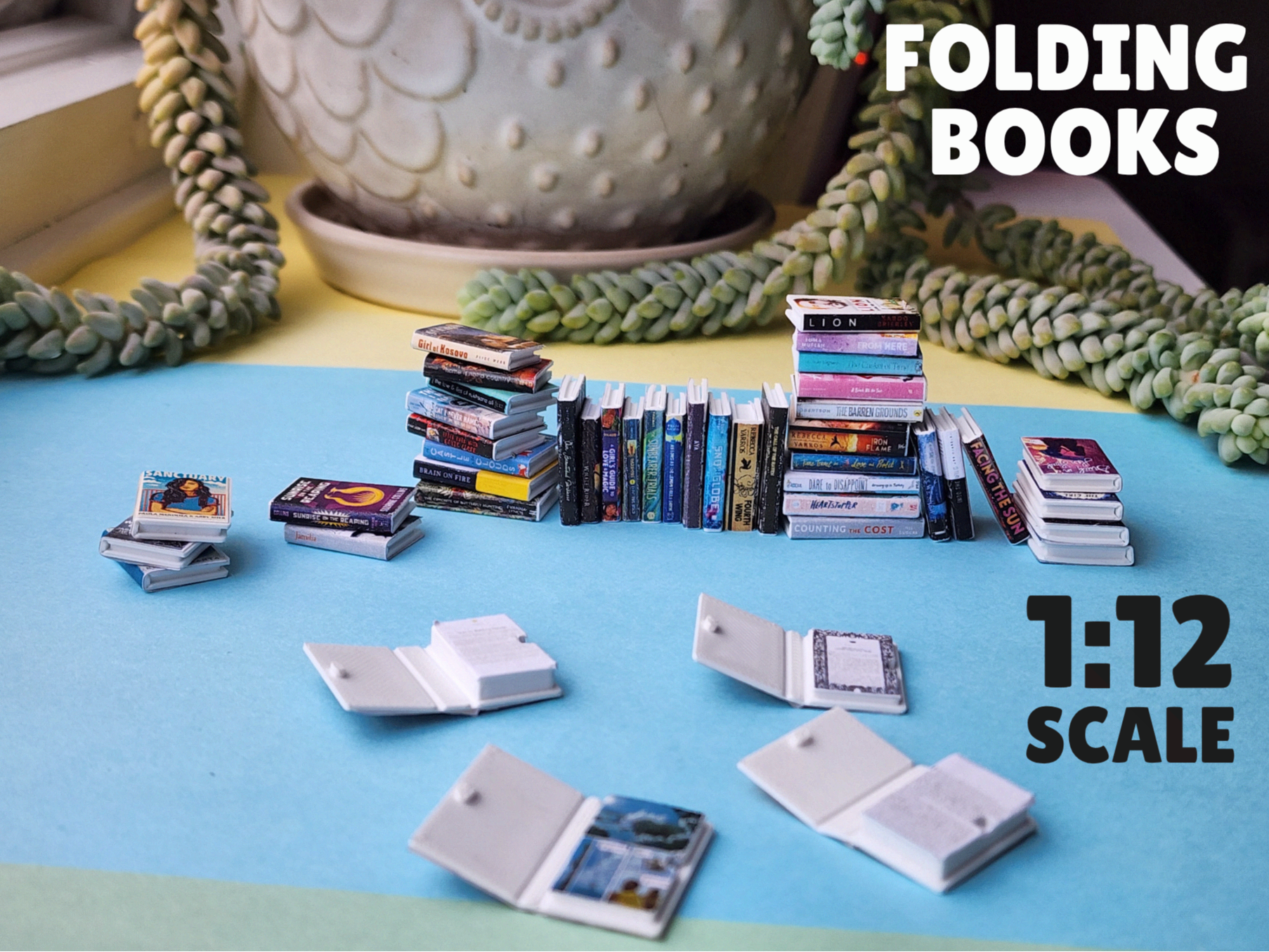 Mini Folding Books - 1:12 Scale