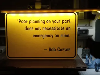 Poor planning