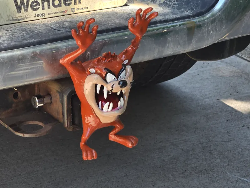 Tazmanian Devil Hitch Receiver Cover