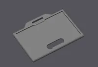 Porta badge con slot per aiutare la rimozione della tessera