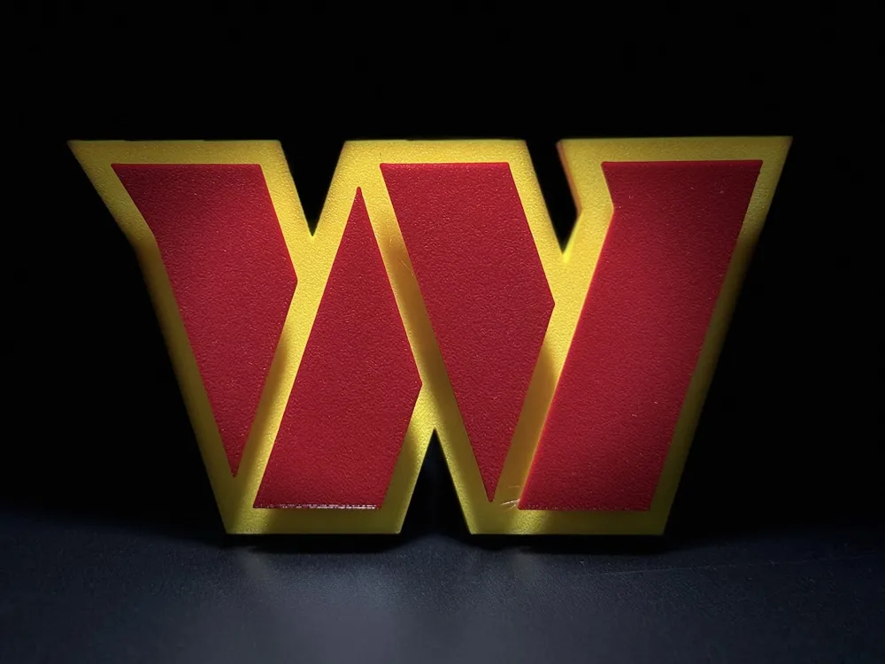 NFL Washington Commanders Floating Logo Sign v3 - Free 3D Print Model ...