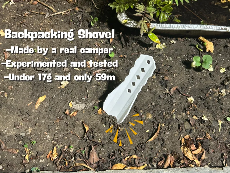 Backpacking Trowel, Camping Shovel, Lightweight