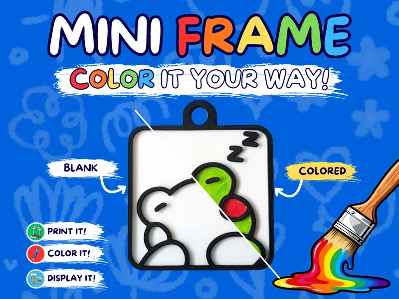 Mini Frames - Sleeping Frog