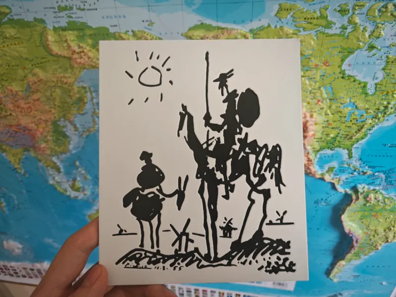 Picasso's Don Quijote sketch - Hueforge