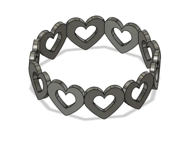 Heart Bracelet (inside cutout)