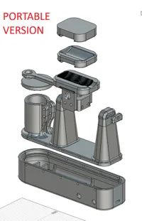 Complete portable-rechargeable model (all parts)