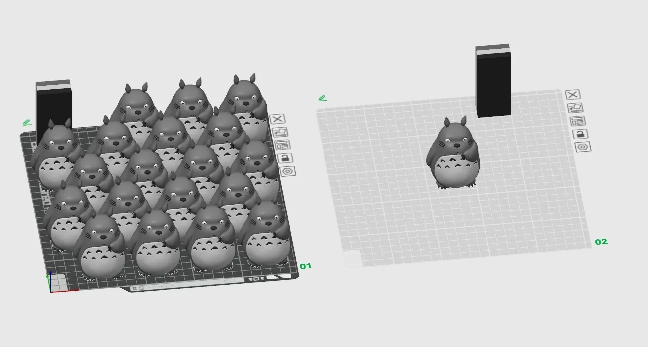 Miniatura 3 do modelo 3D 多色龙猫，可做钥匙扣，无需支撑打印
