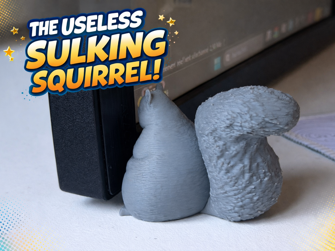 Useless Fat sulking squirrel