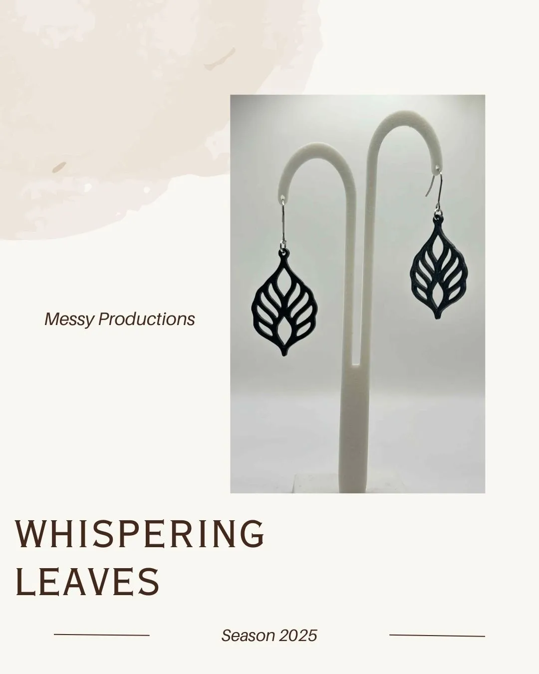 Leaf Drops Earrings - No AMS view 4