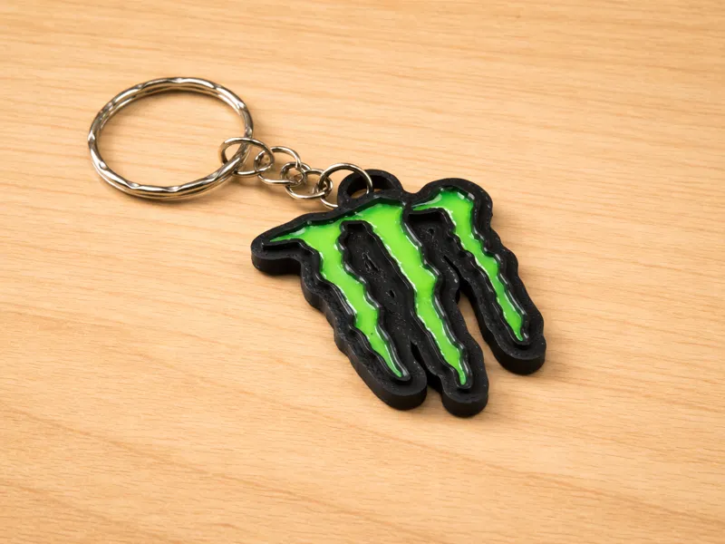 Monster Energy Logo Keychain