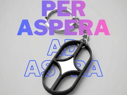 Ad ASTRA- Compact Design Keychain