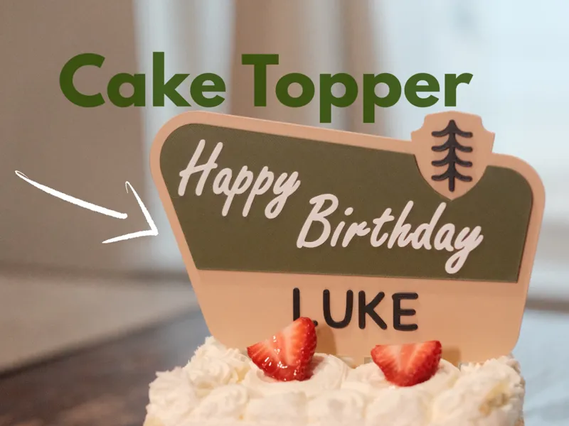 National Park Cake Topper