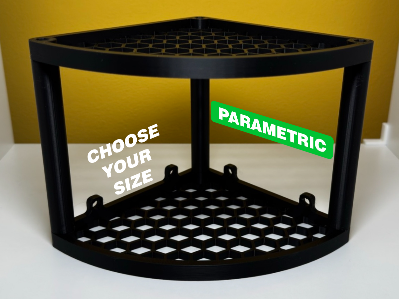 Parametric Corner Shelf  with/without wall mount