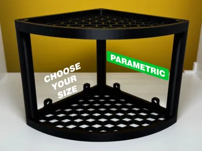Parametric Corner Shelf  with/without wall mount
