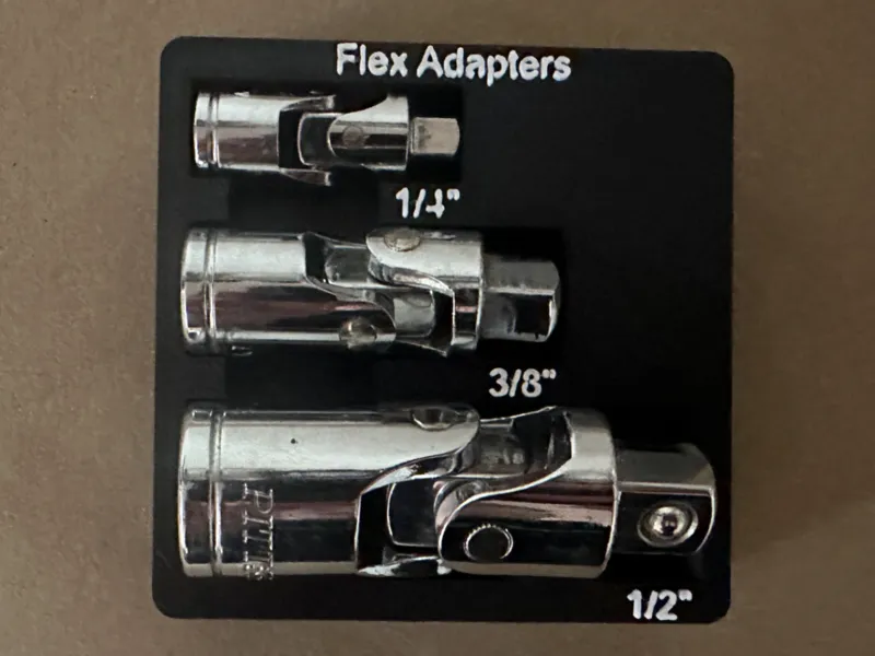 1/4, 3/8, 1/2 flex adapter gridfinity